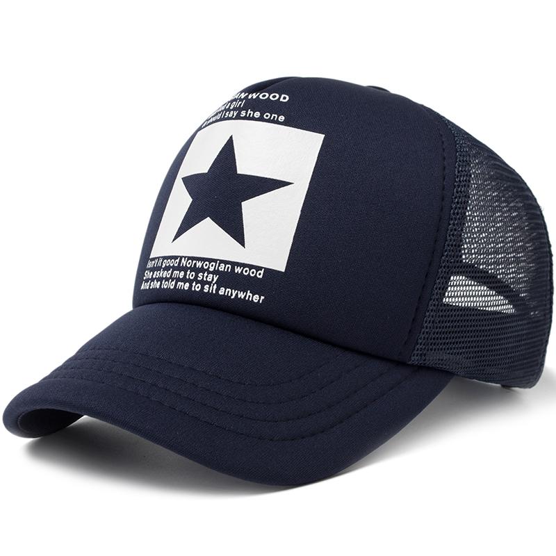 

Мужская сетчатая бейсболка с принтом пентаграммы, модные женские летние повседневные дышащие кепки с козырьком, кепка дальнобойщика унисекс Adjustable тёмно-синий