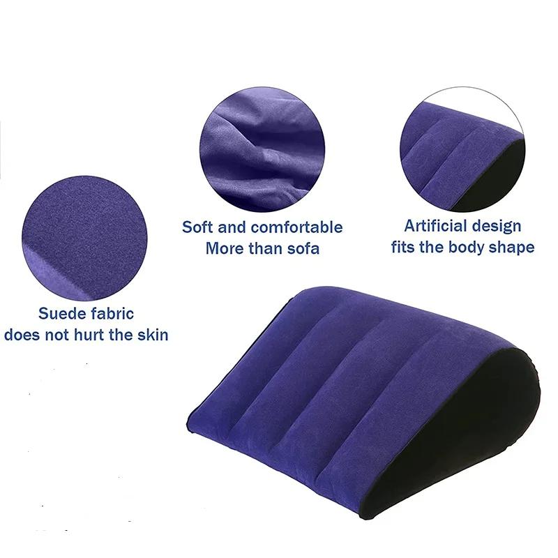 HOT Thickened Portable Inflatable Pillow Aid Positions Support Husband And Wife Positions Support Air Cushion Night Relax Pillow