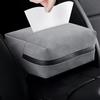 Fur Car Tissue Bag, Drawstring Paper Dag, Universal Car Mounted Tissue Box, Car Interior Supplies