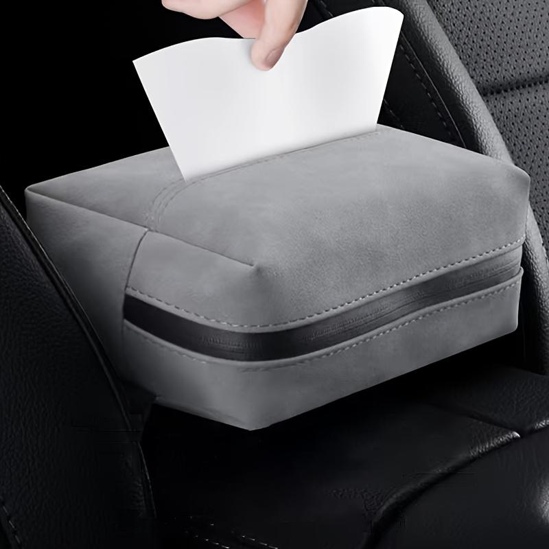 Fur Car Tissue Bag, Drawstring Paper Dag, Universal Car Mounted Tissue Box, Car Interior Supplies
