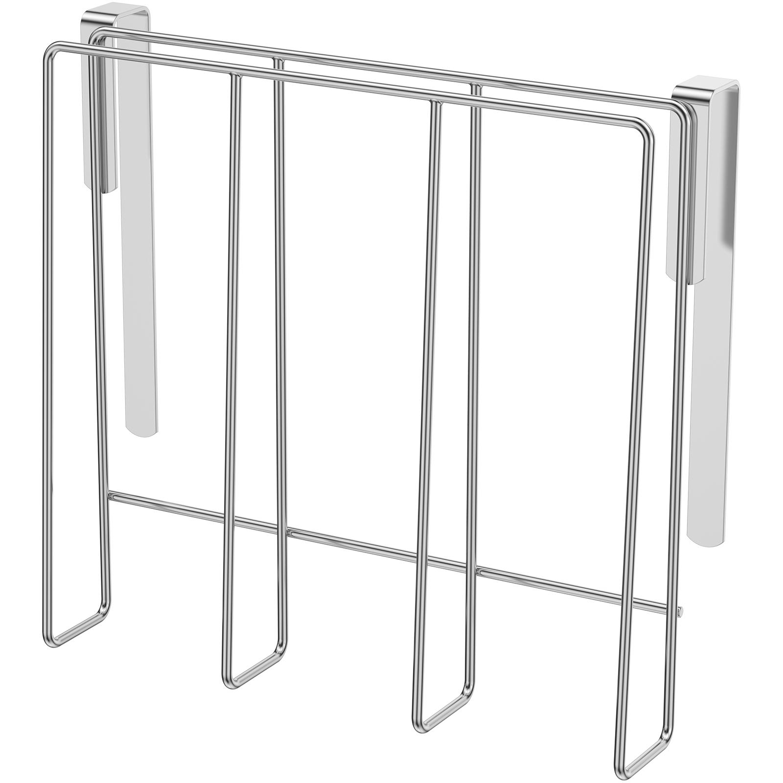 Under Cabinet Cutting Board Organizer Holder Kitchen Stainless Steel Hanging Chopping Board Rack for Household Kitchen Storage