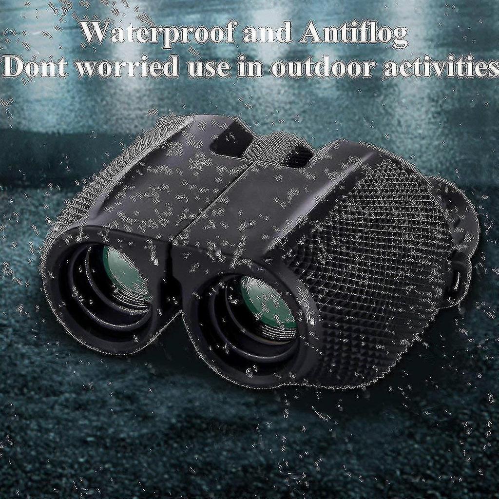 Binoculars Compatible With Adults Kids10x25 Folding Compact Binoculars With Weak Light Night Vision Clear Compatible With Birds Watching Hunting Trav