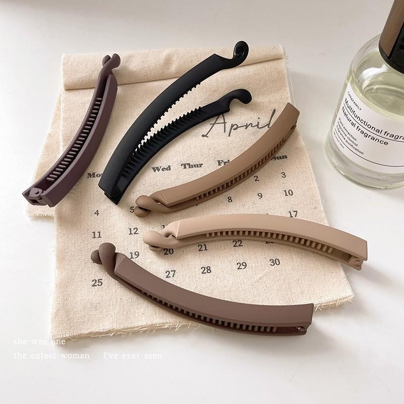Frosted Banana Clip Women's High-end Seamless Versatile Hair Clip Fashion Simple Hair Accessories