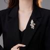 Classic Retro Design Bird Brooch Colorful Zircon Micro Inlaid Jacket Dress Accessories Holiday Gifts