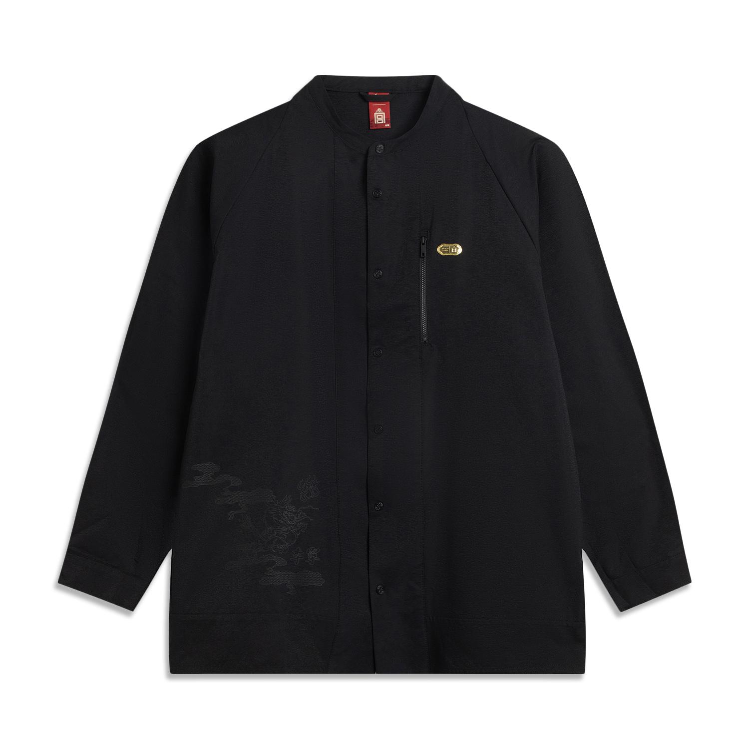 Li Ning x GUGONG,LIANMINGKUAN China Culture Collection Shirt Men s Black ASHV283-2 M