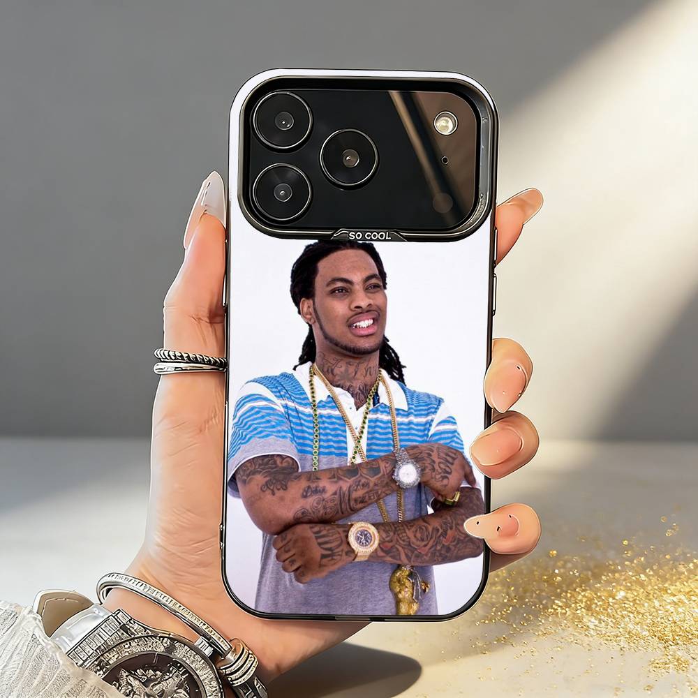 Rapper Waka Flocka Flame Phone Case For iPhone17 16 15 14 13 12 Pro Max Grey Black Matte Laser Metallic Aurora Funda