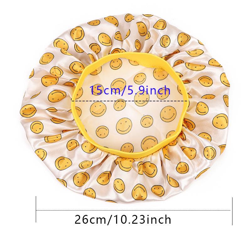 Baby Satin Sleep Cap with Cute Print – Infant Head Scarf & Bath Hat