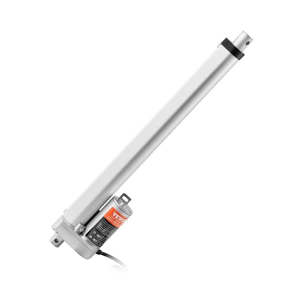 Linear Actuator 12V 12 Inch High Load 330lbs/1500N 0.19"/s IP54 Protection