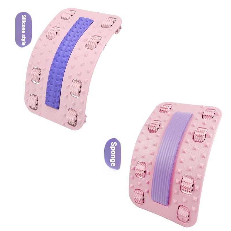Multifunction Sole Roller Massage Corrective Back Massager Stretcher Waist Neck Fitness Lumbar Traction Support Pain Relief