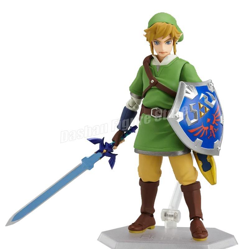 The Legend of Zelda Skyward Sword Figures Figma 153 Link Action Figure PVC Collection Model 14cm Anime Ornaments Figurine Toys