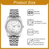 Men's Stainless Steel Watch with 3ATM Water Resistance and Analog Display: Simple and Stylish Quartz Watch in Silver - A Fashionable Gift for