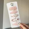 5pcs Clips Set for Kids Girl Hair Accessories Sweet Printe Hairbangs Hairclip Girls Barrette Ins Style Daisy Hairpin