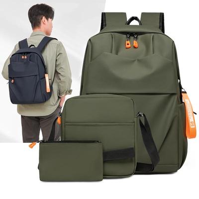 Lightweight Business-Casual Backpack Set: Three-Piece, Large Capacity, Travel-Friendly