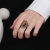 High Quality Natural Tiger Eye Rings S Silver  Ring for Women Gifts Vintage Fine Wedding Party Ring Wholesale