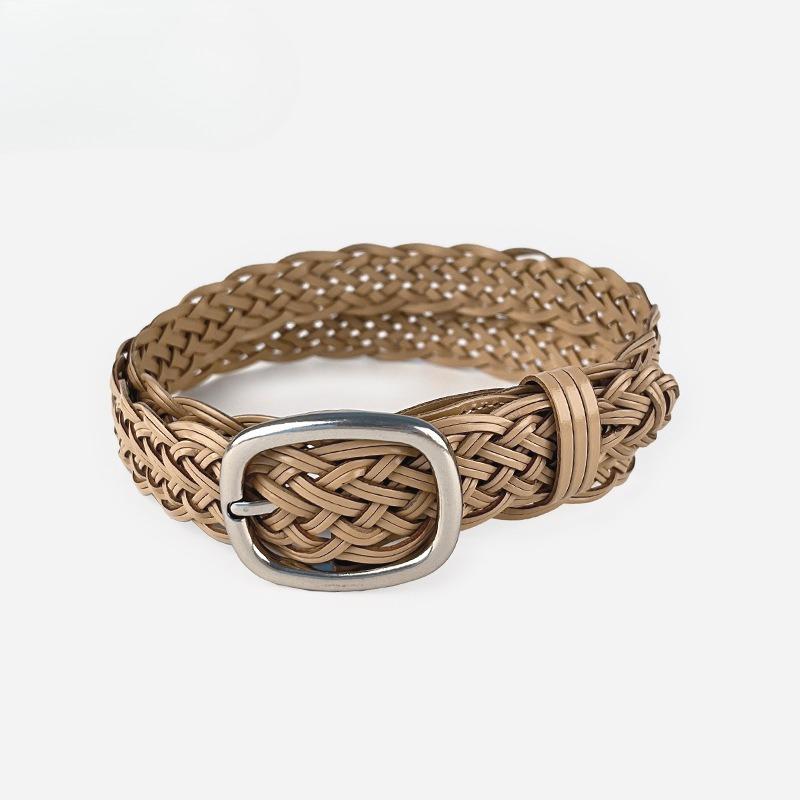 No Punch-free Hand-woven Retro Fashionable Women's Belt with Casual Pants Jeans Short Skirt Women's Belt