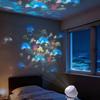 Rotating Projection Lamp Underwater Ocean Projector Light with Dynamic Rotation And Adjustable Brightness Multi-Angle Base Mood Light for Indoor