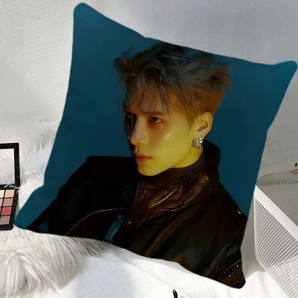 Kpop Jackson Wang Pillow Case Square Pillow Bedroom Sofa Leisure Comfort Cushion Car Home Decoration
