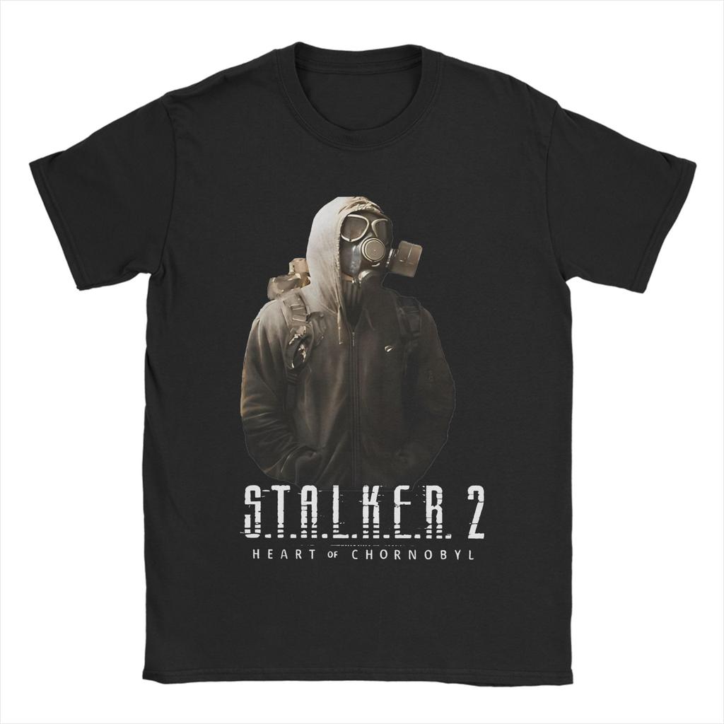 Originelles Fisch Aus dem Wasser T-Shirt Für Unisex Damen Rundhals Kurzarm Oberteile Stalker 2 Baumwolle Sommer Oberteile Hemden