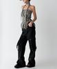 THE GREEN LAB Eyelet Strap Bootcut Cargo Pants [Black]