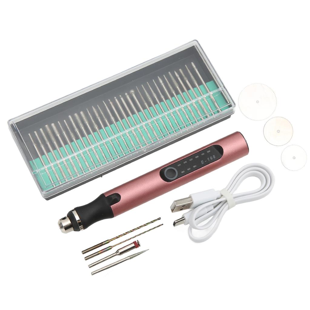 Gravierstift Tragbar Kabelloses Laden 3 Geschwindigkeiten Bohren Schneiden Schleifen Beschriftung Metall Ätzstift Werkzeug