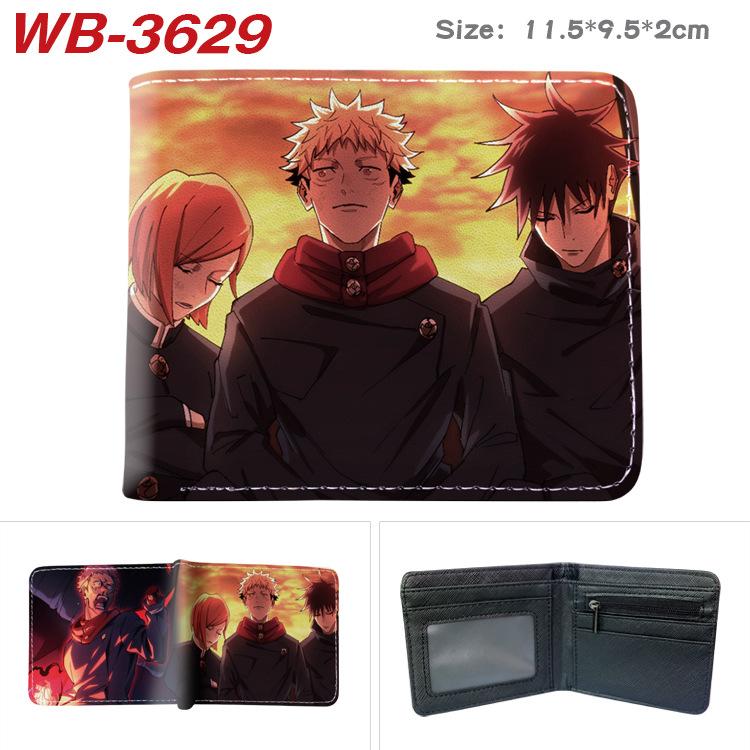 Jujutsu Kaisen Anime Wallet Gojo Satoru Yuji Itadori Print Short Bifold Card Holder Coin Purse PU Leather for Men Women 1pcs