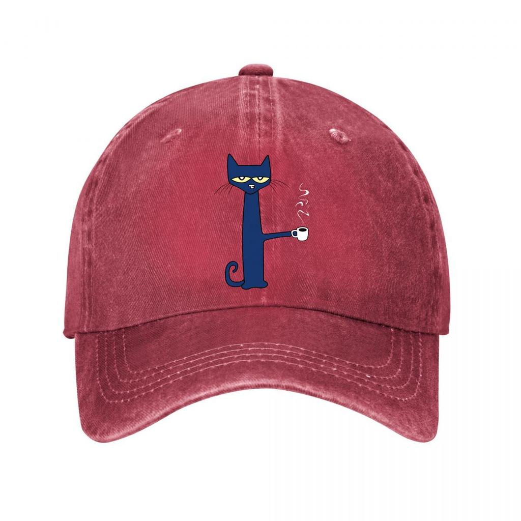 Cat Coffee Sweat Absorbing Are Machine Festivals Perf Washed Baseball Cap Outdoor For Womens Unisex FeUnisex