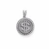 Hip Hop Spinning Dollar Pendant Jewelry Street Rap Rock Style Knife Necklace Jewelry