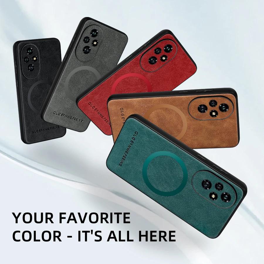 Magnetic Phone Case for Honor Magic 7 6 5 Pro Fuax Leather Cover for Honor 300 200 90 Lite 100 80 70 Pro Leather Protection Case