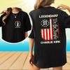 Charlie Kirk Legendary American Flag Essential 2sided T-Shirt