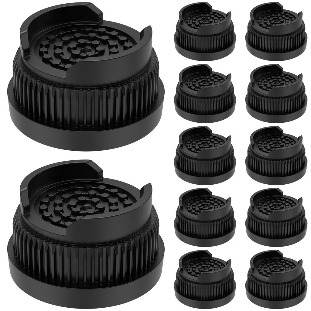 12/16 Pcs Furniture Risers Rubber Base Bed Heightening Foot Pad Heavy Duty Non-slip Floor Protecto Chair Table Feet Leg Lift