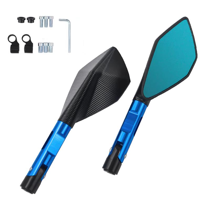 CNC ALUMINUM Custom Universal Motorcycle Rearview Side Mirrors 8mm 10mm For KAWASAKI Z750 NINJA250 HONDA R1 R6 FZ6 SUZUKI YAMAHA