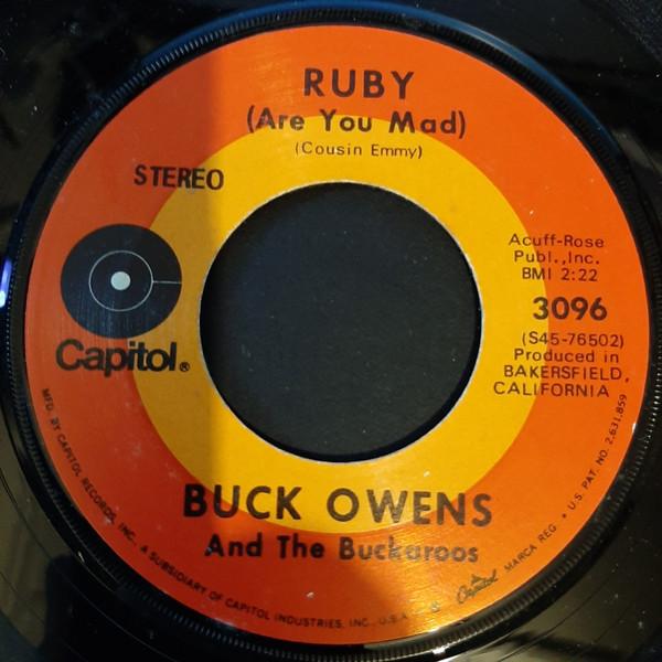 

7inch Record BUCK OWENS & THE BUCKAROOS - Ruby (Are You Mad) 3096 CAPITOL 1971 US Country/Folk Used