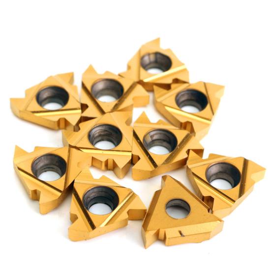 10Pcs/Set 16ER AG60 External Thread Carbide Inserts Blades Lathe Turning Tools