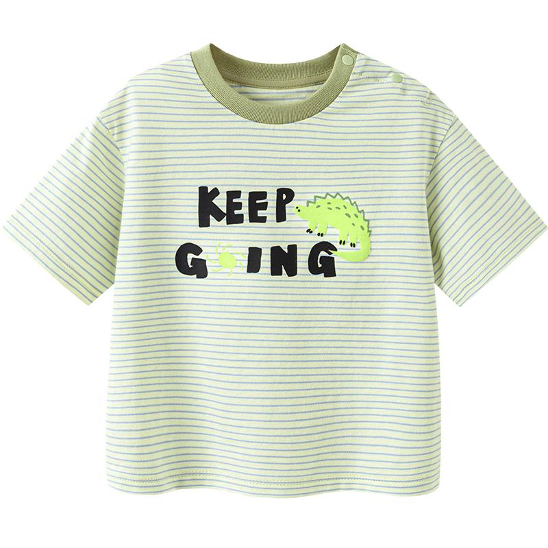 Mini Balabala Kids Pure Cotton Short Sleeve T-Shirt 140