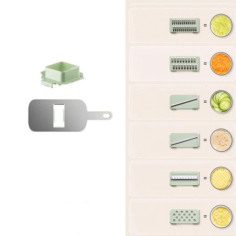 Shredder Household Kitchen Manual Vegetable Cutting Artifact Multifunctional Transparent Fruit Cucumber Potato Slicing Planer Shredder
