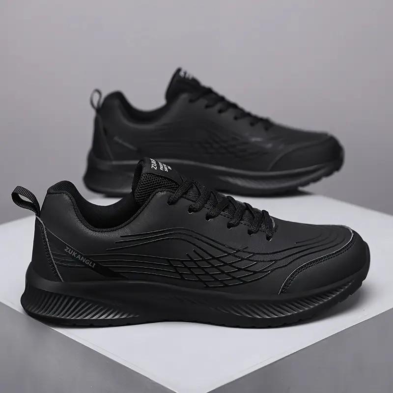 Men Athletic Running Shoes Outside Walking Soft Daily Athletic Shoes Stylish Designer Genuine Leather Sneaker Waterproof Mens Tennis Masculina