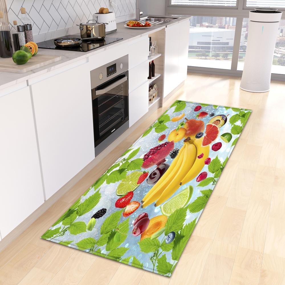 Entrance Door Mat Fruit Corridor Kitchen Mat Living Room Floor Mat Bathroom Door Household Non-slip Carpet