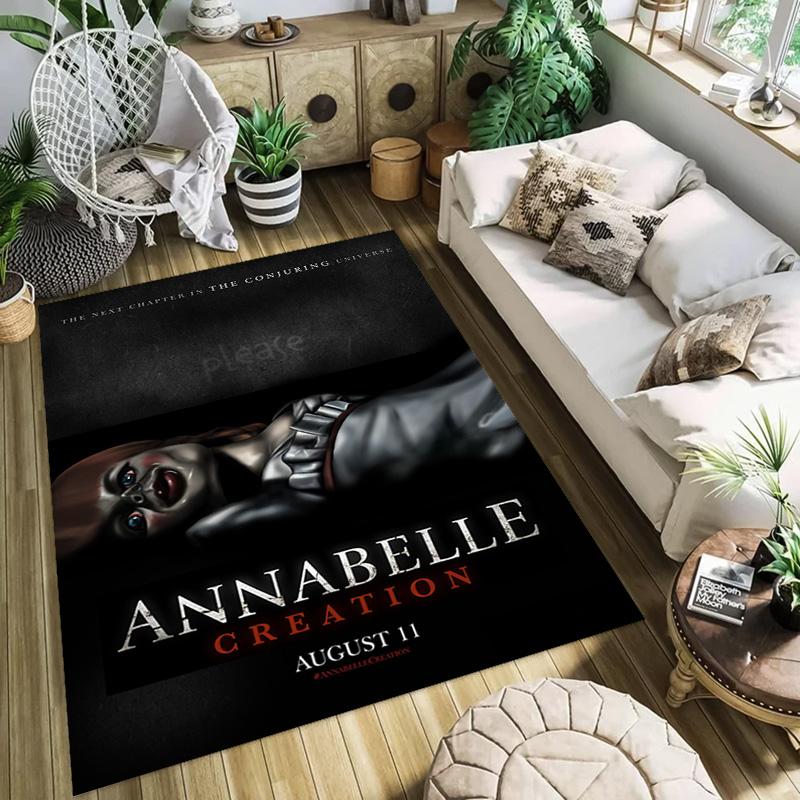 Creepy Doll Haunts Scream Fest carpet Suitable for all seasons Home Decor Dormitory decoration Bathroom mat Christmas gifts