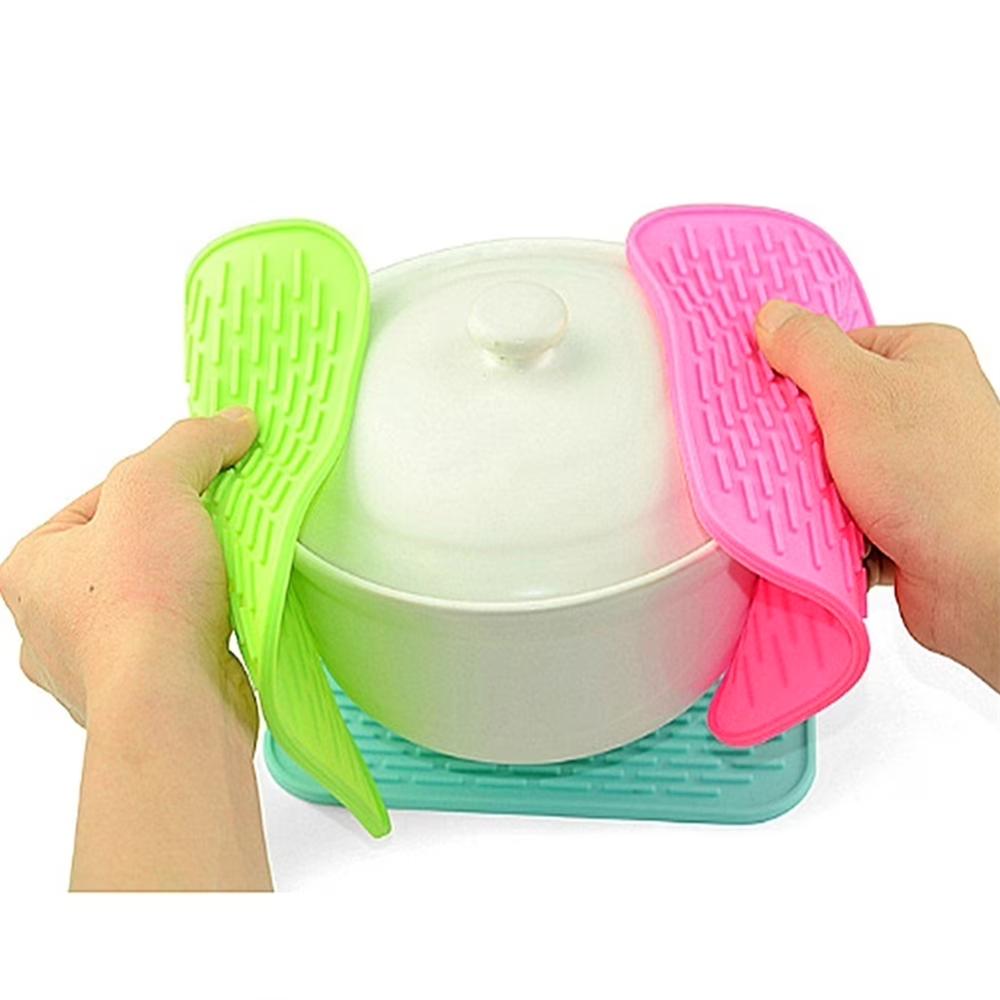 Silicone Trivet Mat Hot Pot Holder Driying Mat for Hot Dishes, Hot Pots and Hot Pan, Non Slip Heat Resistant Hot Pads for Table