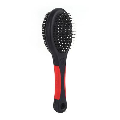 Fashion Plastic Handle Double Faced Pet Comb Long Hair Brush Multifunction Puppy Grooming Tool