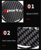 2Pcs Carbon Fiber PVC Car Cup Holder Pad Water Cup Slot Non-slip Mat Sport Style