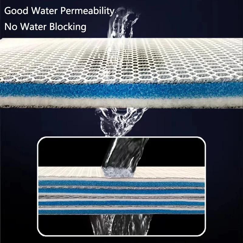 8D Aquarium Fish Tank Filter Sponge No Glue Foam Biochemical Cotton Aquarium Filtration Accessories 30x40x2cm High Quality