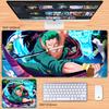 Cute Decorative Wallpaper One Piece Leather Mouse Pad Large Size Anime Boys Zoro Office Non-Slip and Dirt-Resistant Keyboard Mat