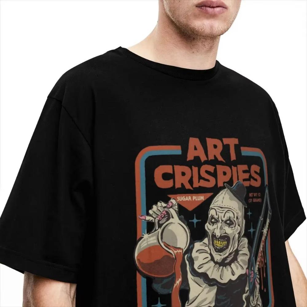 Art Crispies Terrifier Clown Shirt Bekleidung Herren Damenmode Retro Horror T-Shirt Kleidung Grafikdruck