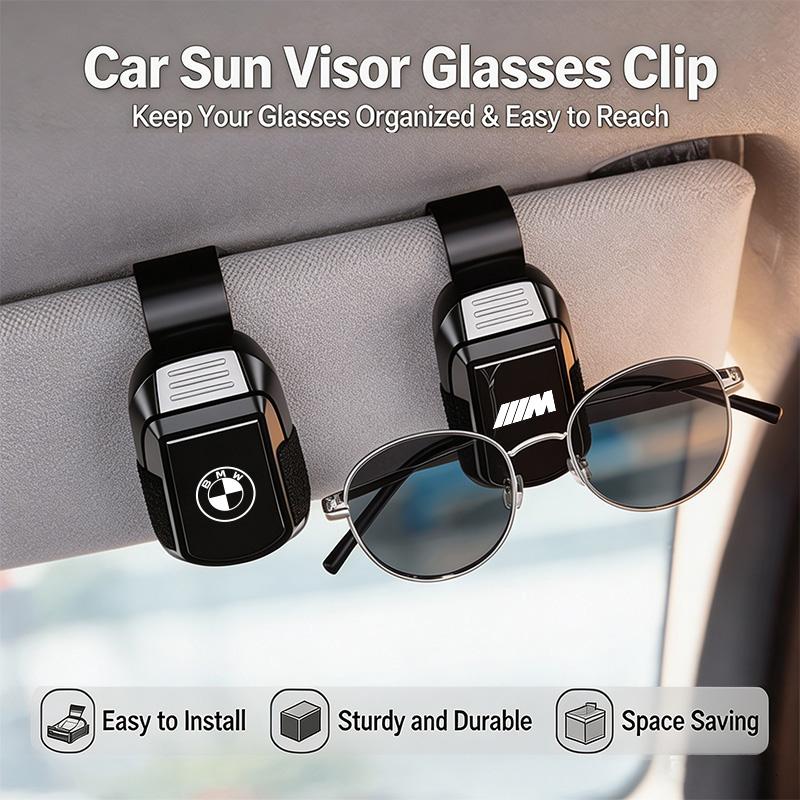 BBLB5 Car Sun Visor Glasses Clip Ticket Card Clamp Holder For BMW X1 X2 X3 X5 X4 X6 X7 G30 G20 G32 G11 G12 F40 F30 F20 F10 F34 F07 F44