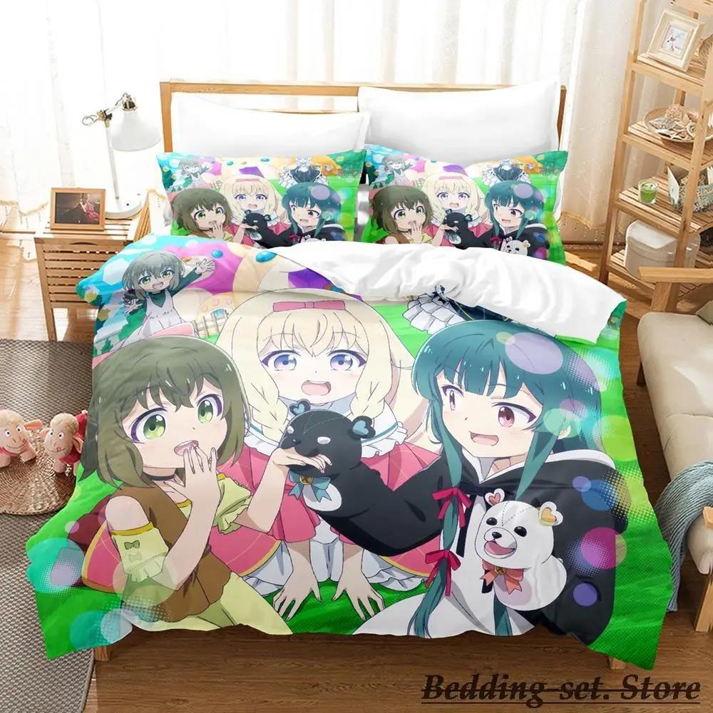 Comfortable Anime Print Bedding Set With Duvet Cover And Pillowcases Single Twin Full Queen King Sizes For Adults And Kids