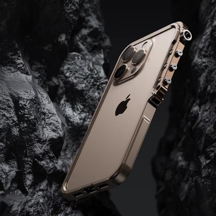 Case Mechanical Armor Alloy Shockproof Bumper for IPhone 17 16 15 Pro Max 17 16 Dropproof Protective Luxury Metal Aluminum Frame