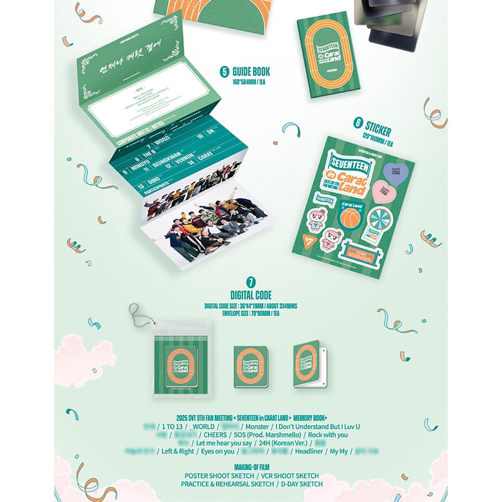 [Pre-order] SEVENTEEN - 2025 SVT 9th Fan Meeting : SEVENTEEN IN CARAT LAND Memory Book+