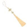 Easy Attach Tassels Pendant For Keys Bags Decoration Stylish Fan Design Keychain Ornament Polyester Accessory