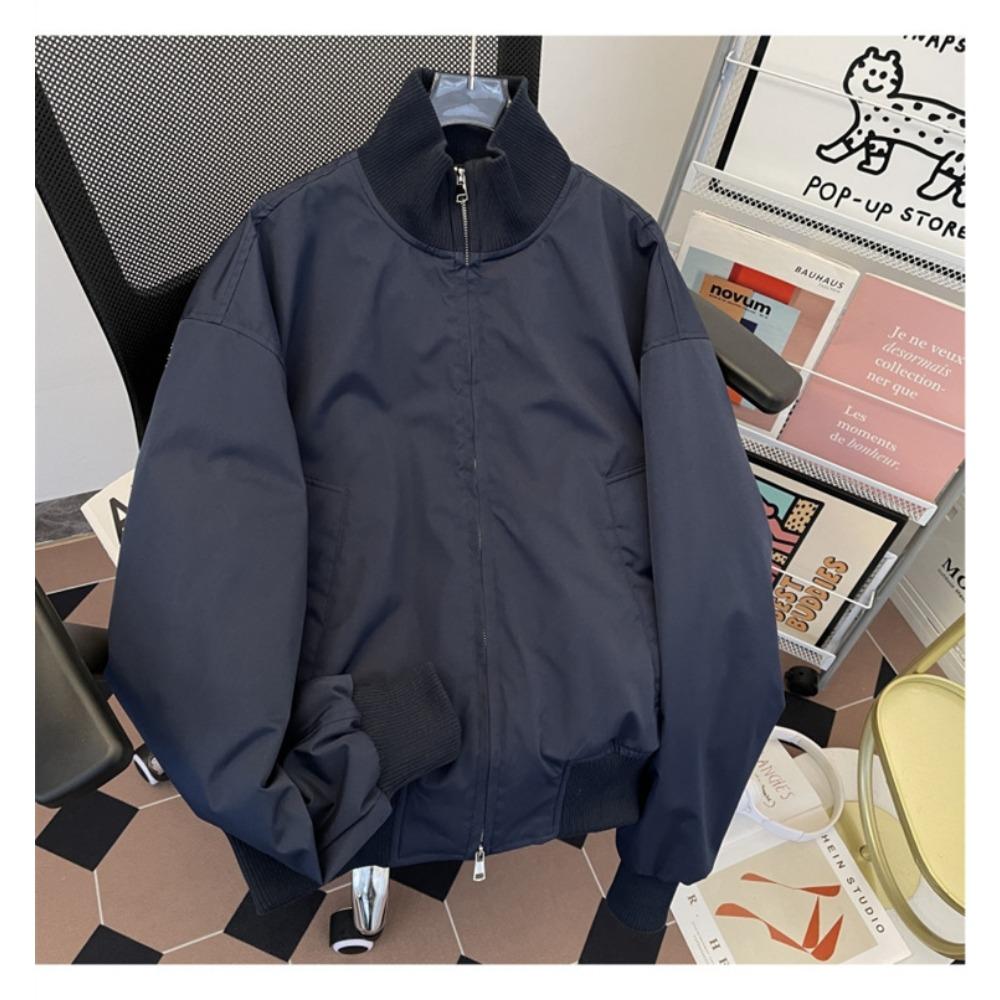 Pilot cotton clothes ruffian handsome casual stand-up collar versatile loose jacket warm American cotton-padded clothes
